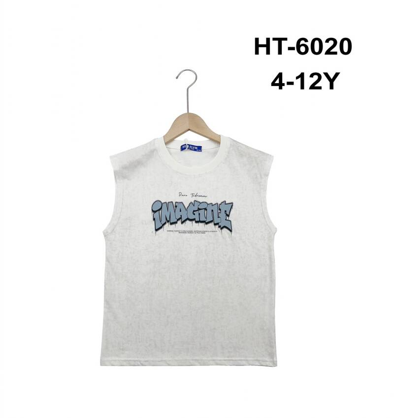 Bluzki chłopięce. Roz 4-12, 1 Kolor Paczka 5 szt.